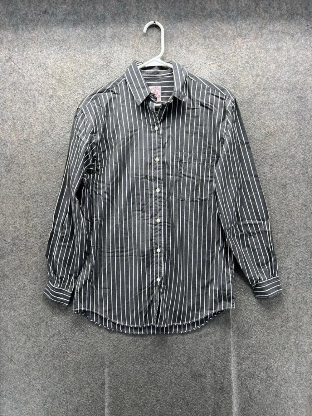 Brooks Brothers Shirt Boys 4 Black Striped Long Sleeve Button Down Cotton Casual